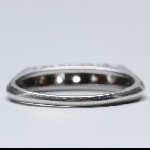 Platinum Diamond ring F-G VS1-VS2 .3 tcw - Picture 7 of 9